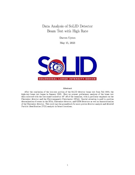 File:SoLID BeamTest Spring2023Report MLUpdated.pdf